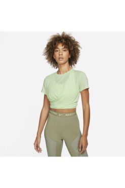 Nike Dri-FIT One Luxe Bükümlü Kısaltılmış Kısa Kollu Kadın Üstü