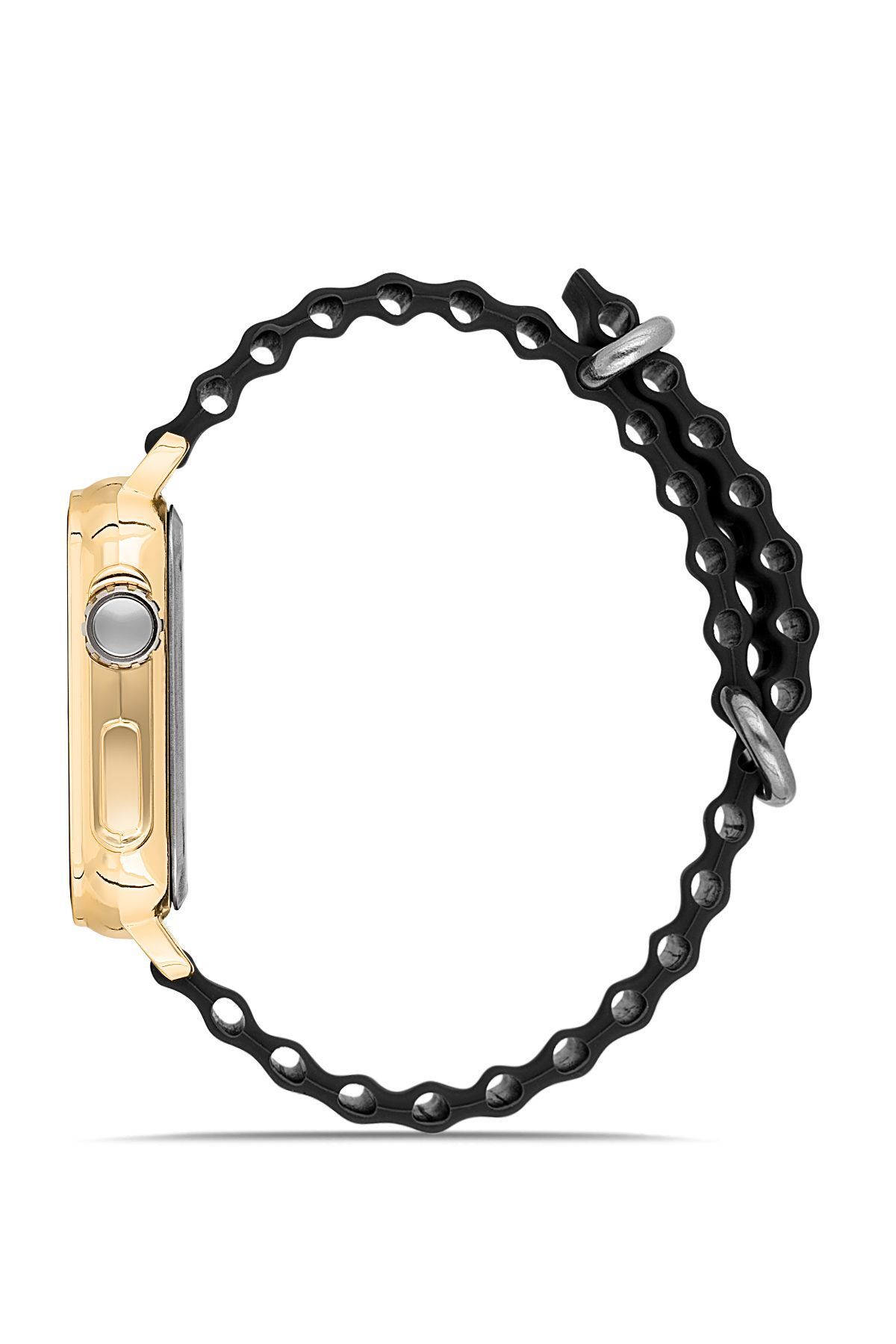 Aqua Di Polo 1987 Gold Siyah Unisex Silikon Dijital Led Kol Saati Apwr033302 - Görsel 4