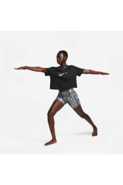 Nike Dri Fit Tee Yoga Crop Kadın Tişört - Siyah