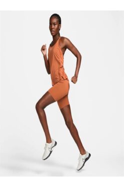 Nike One Dri-Fit High Rise 7 İnç Short Kadın Günlük Kahverengi Tayt