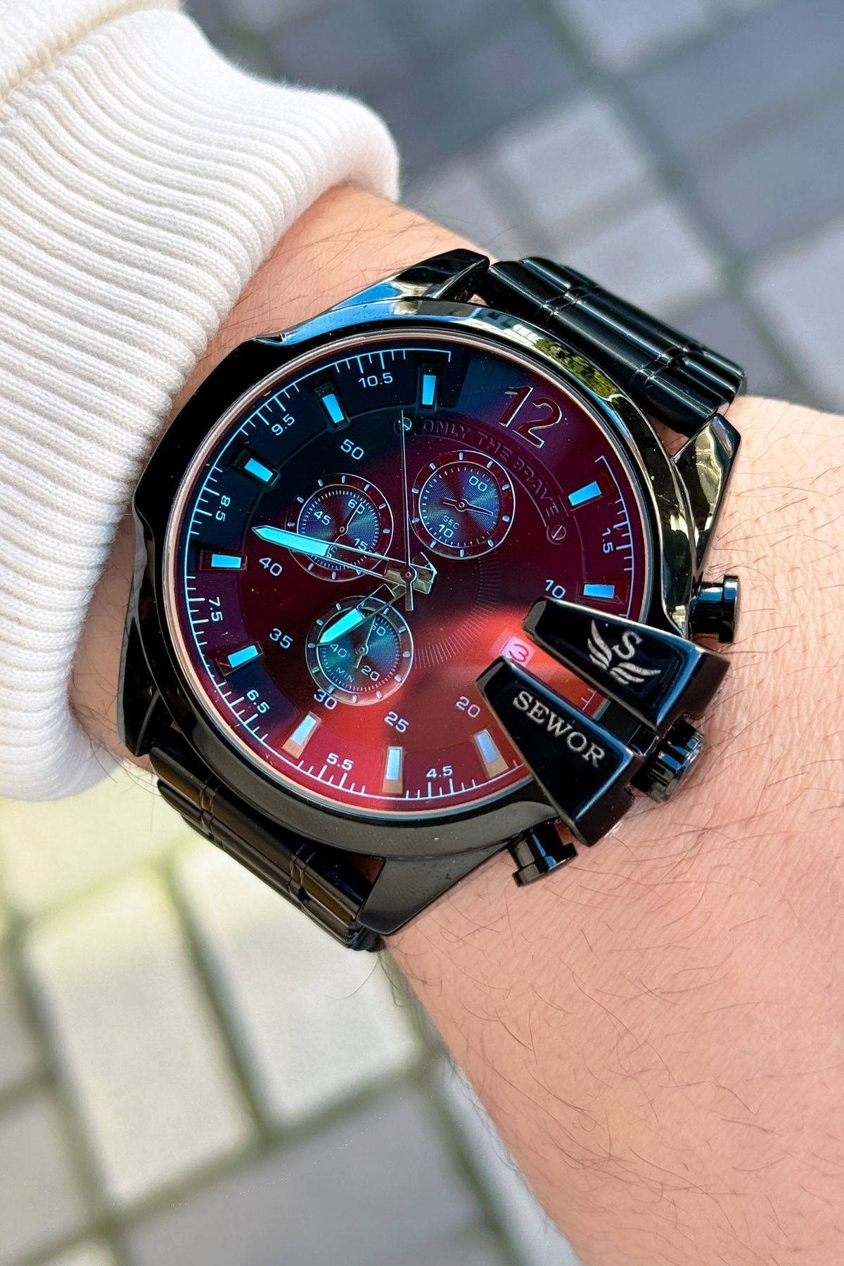 Sewor Watch Renkli Cam Fonksiyon Aktif Erkek Kol Saati - Görsel 2