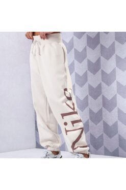 Nike Sportswear Phoenix Fleece Oversized Logo Graphic Kadın Eşofman Altı fn2552-104