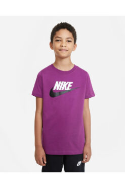 Nike Sportswear Futura İcon Çocuk Mor Tişört