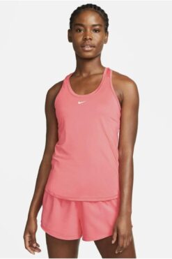 Nike One Dri-Fit Slim Tank Kadın Pembe Slim fit Atlet