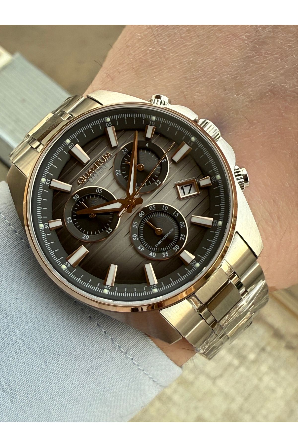 Quantum 10 ATM Su Geçirmez 2 Yıl Garanti Orijinal Erkek Kol Saati - Görsel 3