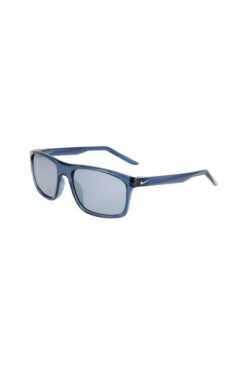 Nike Fire Lp Fd 1819 434 58 Unisex Aynalı Polarize Dikdörtgen Şeffaf Mavi Kemik Güneş Gözlüğü
