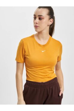 Nike Sportswear Essential Crop Turuncu Kadın T-Shirt