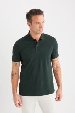 DeFacto %100 Pamuk Regular Fit Kısa Kollu Basic Düz Pike Kumaş Polo Tişört C1293ax25sp