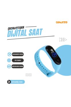 Opiunte Su Geçirmez Dijital Dokunmatik Led Ekran Renkli Unisex Saat