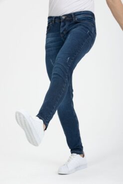 OneZero Erkek Mavi Skinny Fit pantolon
