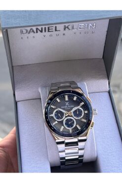 Daniel Klein Özel Deri Kutulu Çelik Kordon Iç Fonksiyonları Aktif 3 Atm Suya Dayanıklı Erkek Kol Saati
