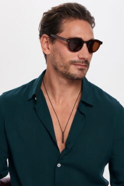 Tudors Slim Fit Uzun Kollu Dar Kesim Dökümlü Viskon Şık Erkek Yeşil Gömlek