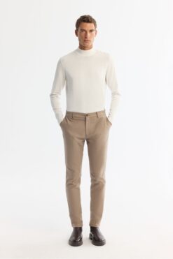 Avva Erkek Bej Klasik Bel Slim Fit Elastan Chino Pantolon A42y3021