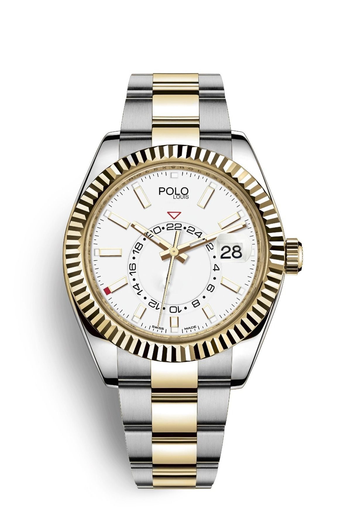 G-Sport POLO Rolex Model Çelik Kordon Erkek Kol Saati