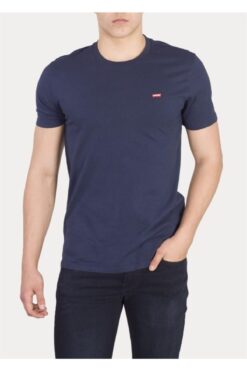 Levi's Erkek Lacivert Bisiklet Yaka Tshirt 56605-0077