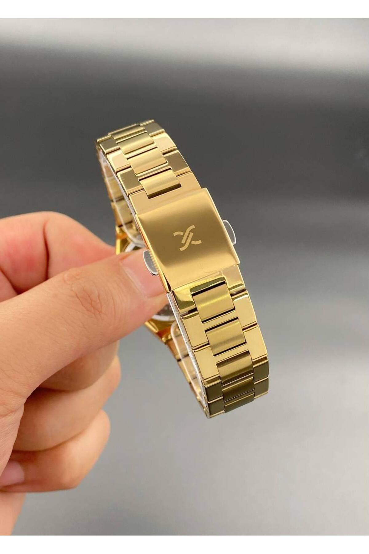 Daniel Klein Kadın Kol Saati Çelik Kordon 3 Atm Su Geçirmez Altın Renk - Görsel 3