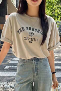uyguntarz Unisex The Sunshine Baskılı Tasarım Tshirt