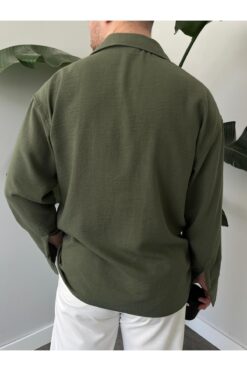 Quik-max Keten Oversize Gömlek