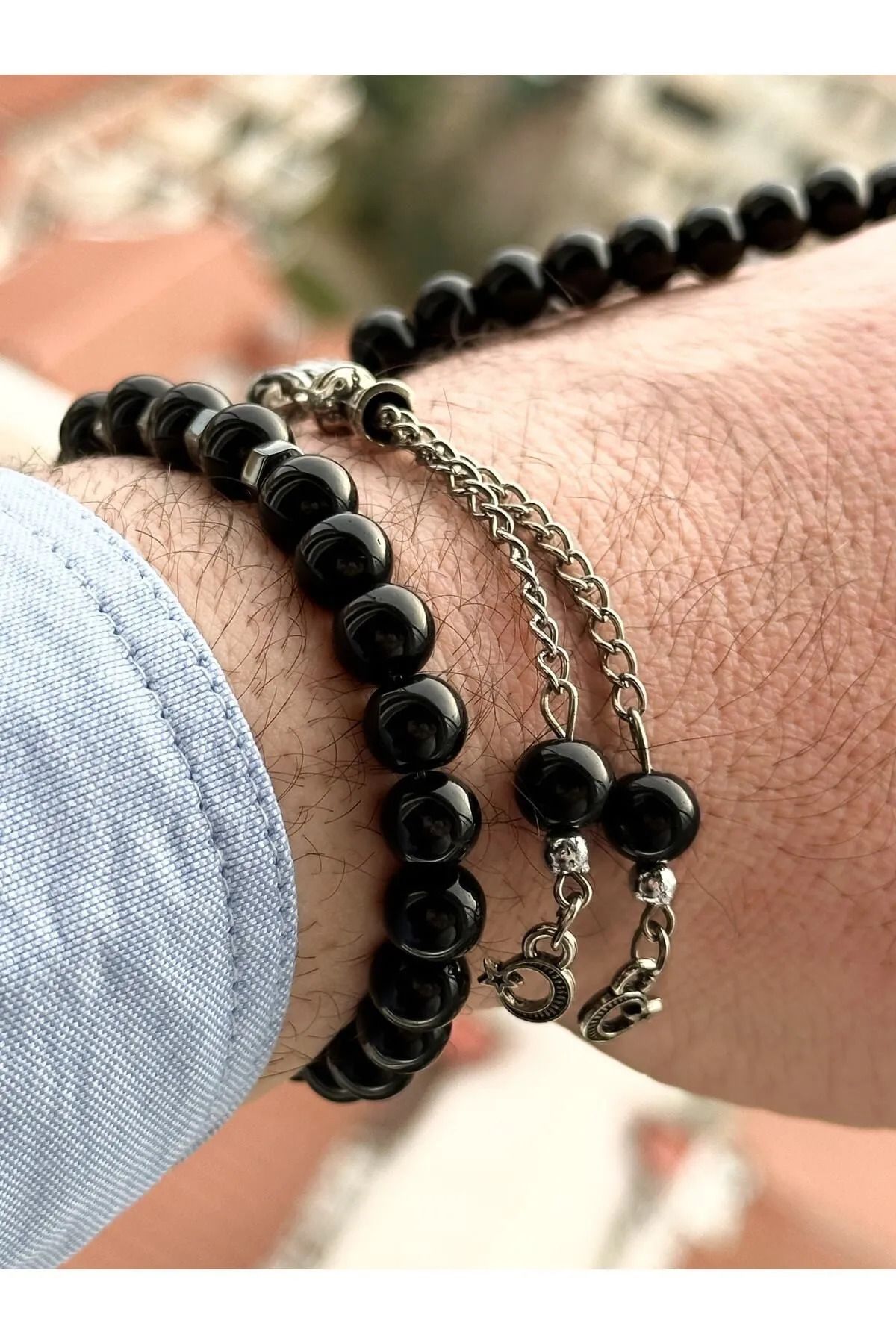 Ferrucci Marka Gümüş/Sarı Renk Çelik Kordon Sevgili , Çift Kol Saatleri Tesbih Bileklik Hediyeli - Görsel 5