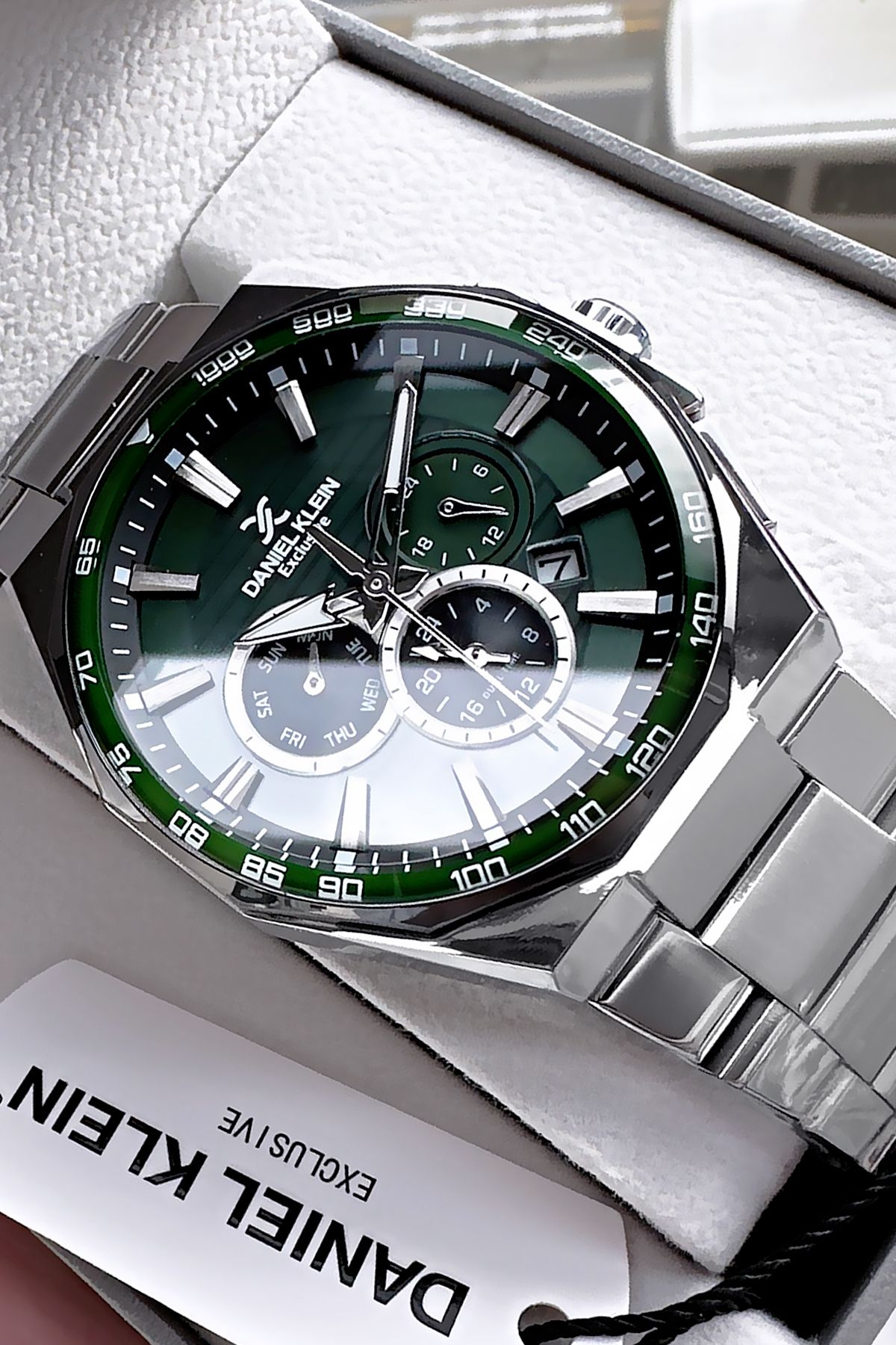 Daniel Klein Erkek Kol Saati Gümüş Renk Çelik Kordon Bileklik Hediyeli Dke2049c2 - Görsel 2