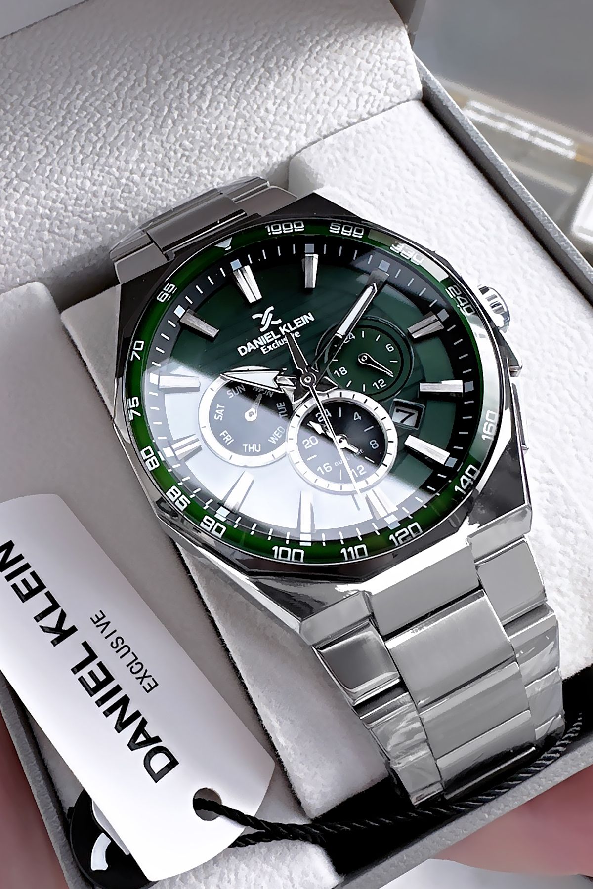 Daniel Klein Erkek Kol Saati Gümüş Renk Çelik Kordon Bileklik Hediyeli Dke2049c2 - Görsel 4