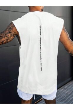 Revasser Kadın/Erkek DREAM MAKER Renkli Özel Baskılı Oversize Pamuk Penye Bisiklet Yaka Sıfır Kol T-Shirt