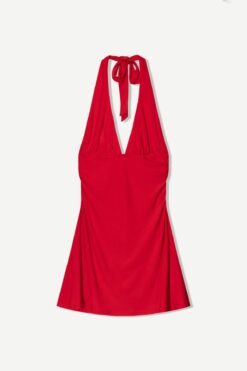 Bershka Halter yaka mini elbise