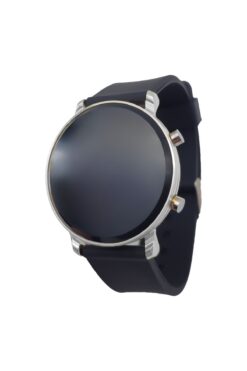 tutkanstore Su Geçirmez Tuşlu Dijital Led Kol Saati Siyah Renk Silikon Kordon Kasa Renkli