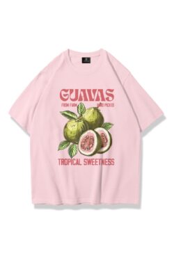 Trendiz Unisex Guavas Tshirt Pembe