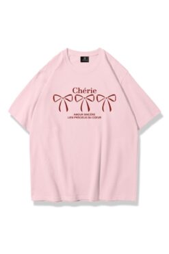 Trendiz Unisex Cherie Tshirt Pembe