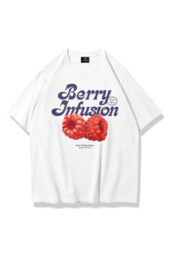 Trendiz Kadın Berry Infusion Tshirt Beyaz