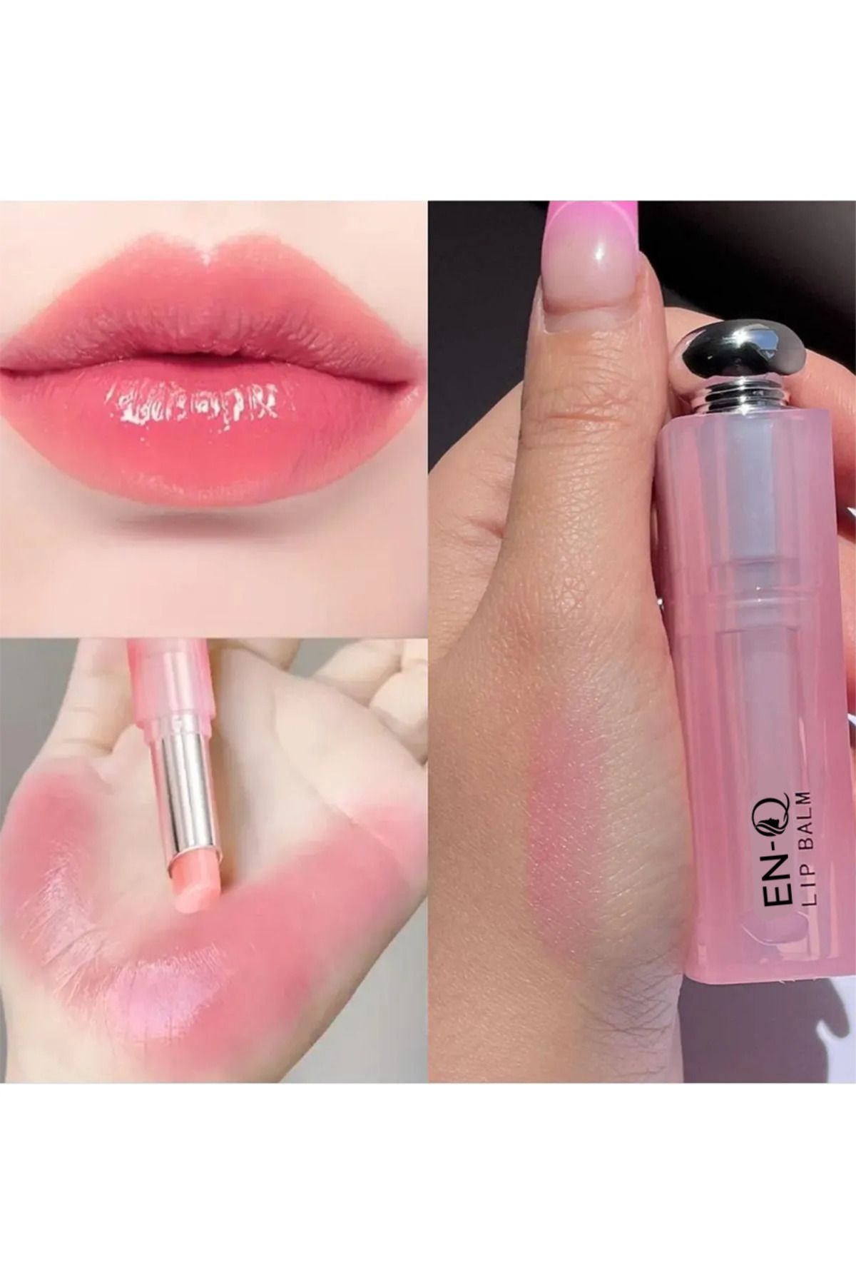 ENQ Ultra Nemlendirici Suya Dayanıklı Yüksek Pigmentli Dudak Balsamı Uzun Süre Kalıcı Lip Balm - Görsel 2