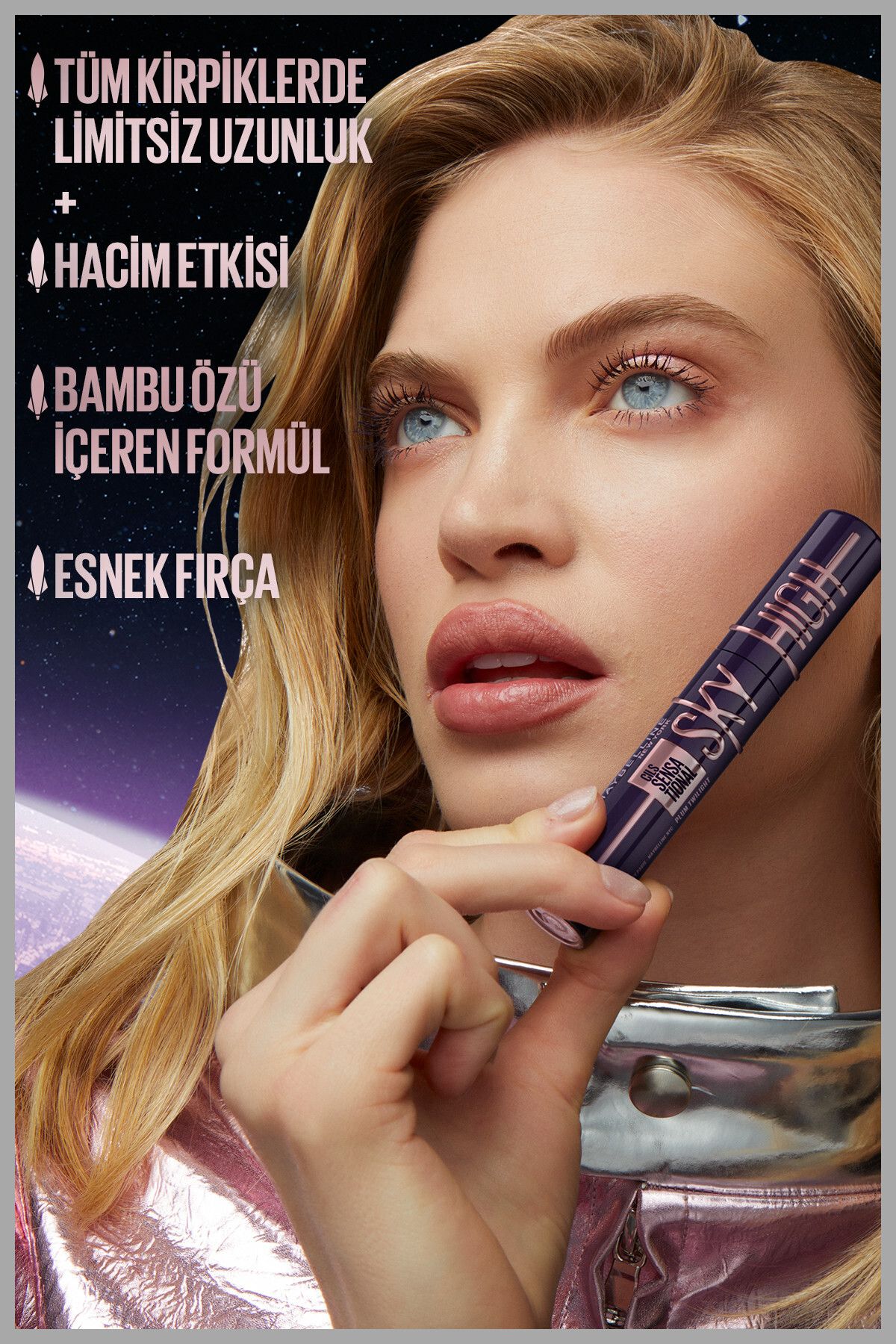 Maybelline New York Lash Sensational Sky High Maskara Siyah - Görsel 2