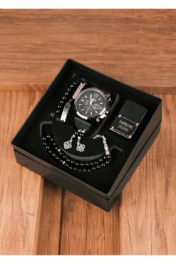 wesscollection Su Geçirmez Erkek Kol Saati Çakmak Tesbih Ve Bileklik Seti