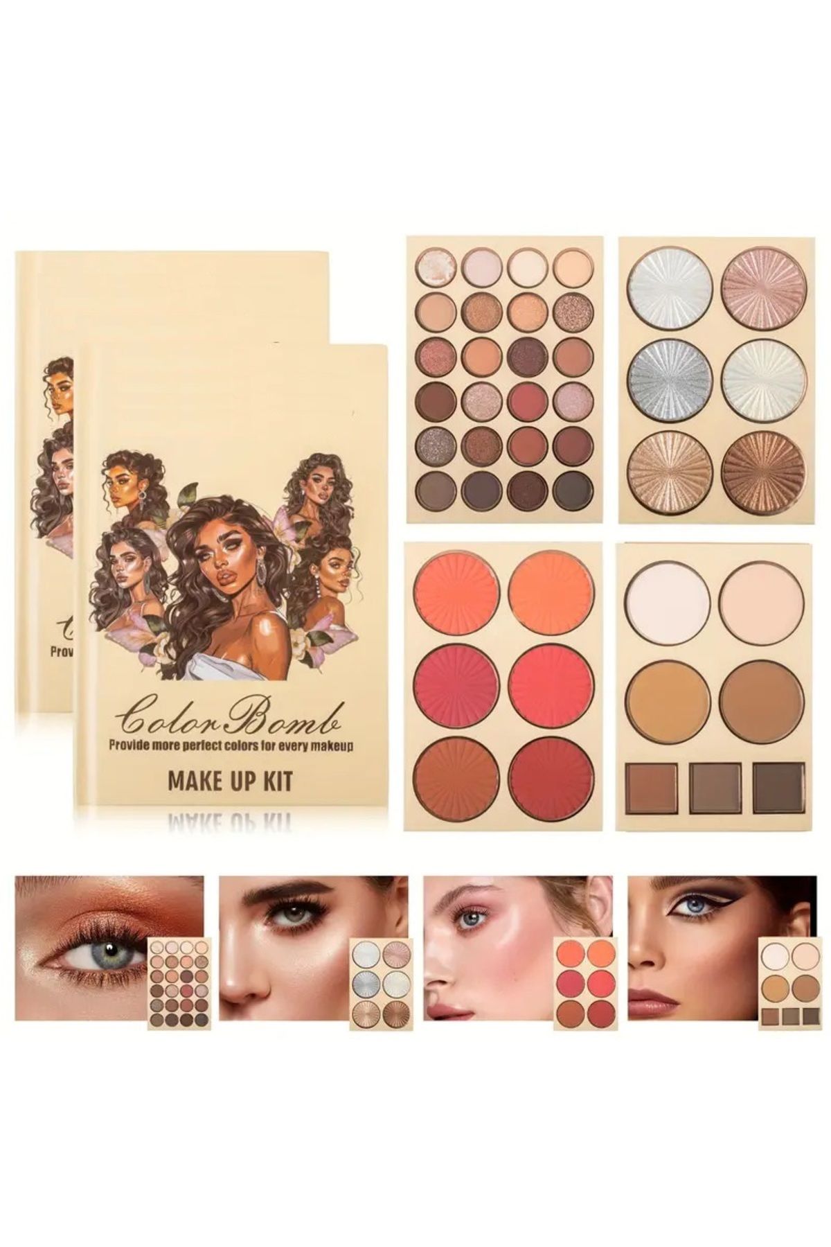 Tikatti 49 'lu Kitap Model Makyaj Paleti