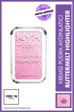 NYX Professional Makeup Buttermelt Highlighter Kremsi Pudra Aydınlatıcı - 15 U Butta Werk