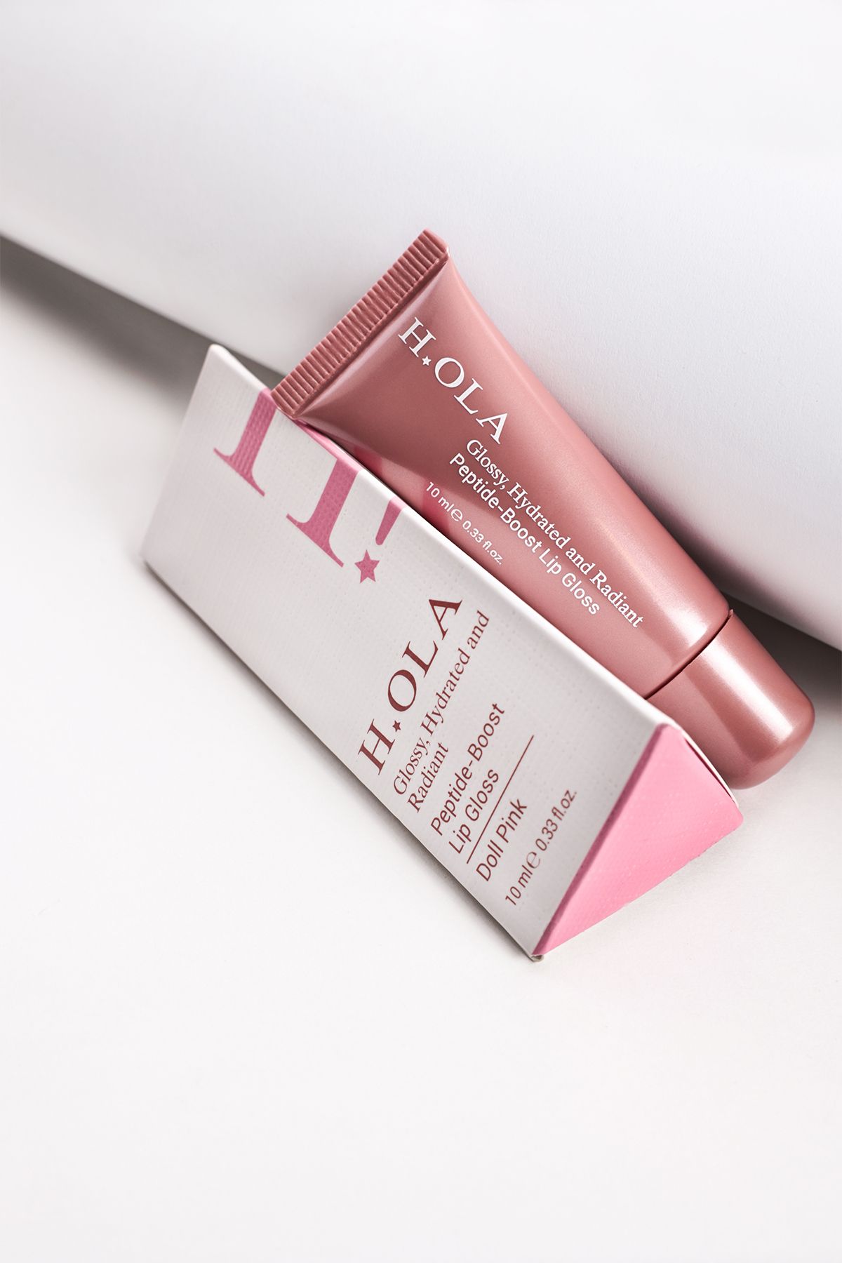 h.OLA Lip Gloss | Dudak Parlatıcısı | Kalıcı, Yüksek Pigmentli | Peptide-boost | Doll Pınk - Görsel 2