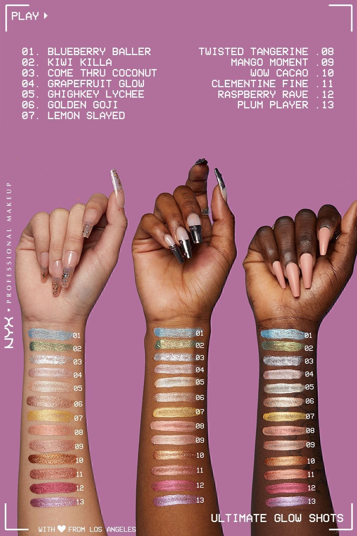 NYX Professional Makeup Ultimate Glow Shots Işıltılı Likit Göz Farı - 04 Grapefruit Glow - Görsel 2