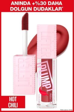 Maybelline New York Lifter Plump Kırmızı Tonlu Dudak Parlatıcısı- 006 Hot Chili Lip Gloss