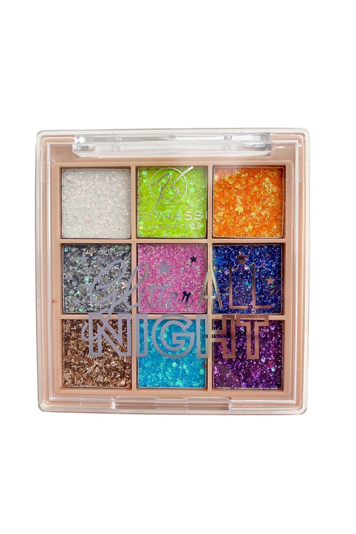 RS Ronassi Cosmetics 9’lu Glitter Far Paleti Simli Işıltılı Glrshop