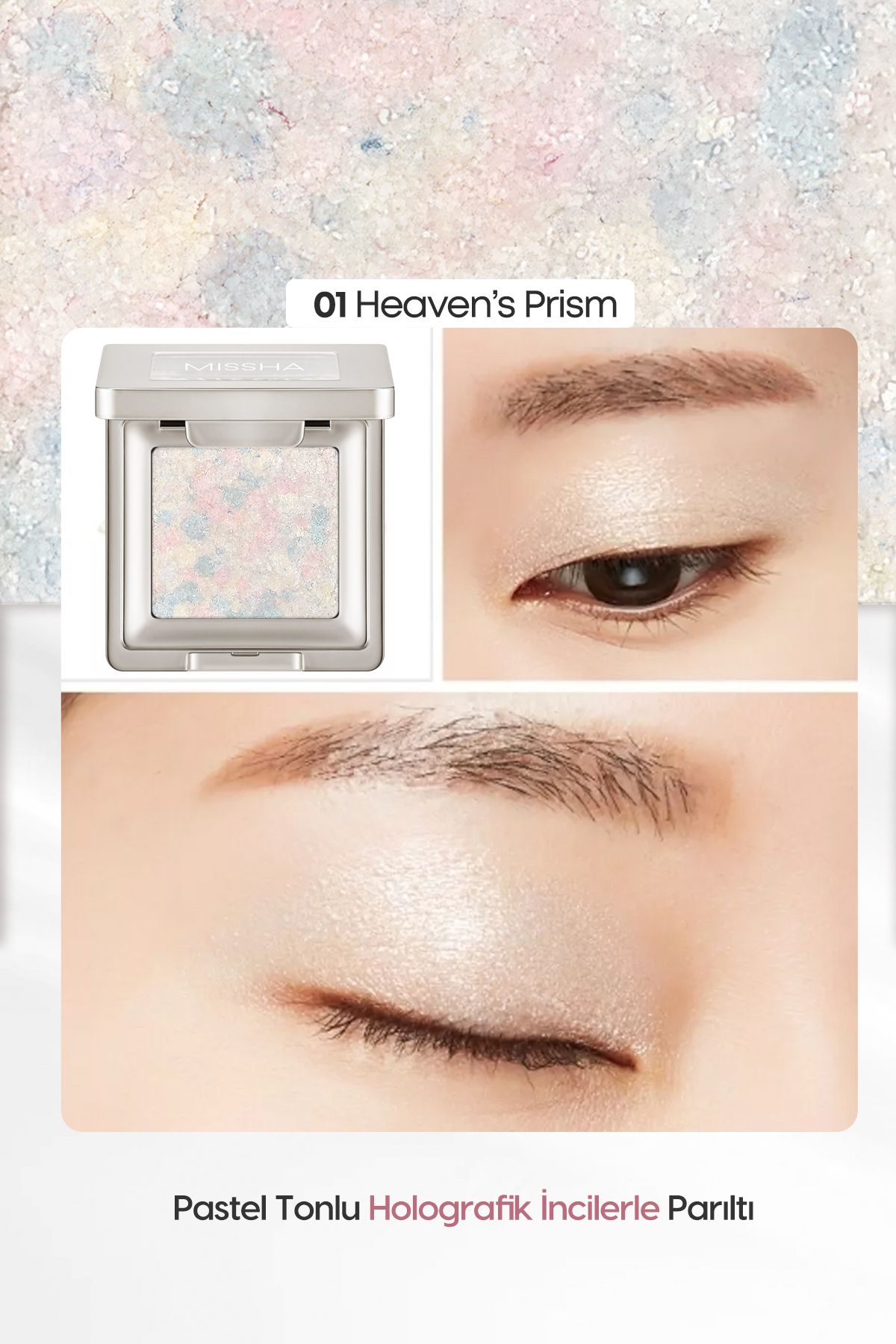 Missha Topaklanmayan, El Yapımı Glitter Far Modern Shadow Glitter Prism (NO.1 HEAVEN'S PRİSM) - Görsel 2