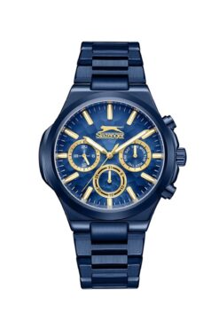 Slazenger Sl.09.2427.2.04 Quartz Çelik Lacivert 45 Mm Erkek Kol Saati