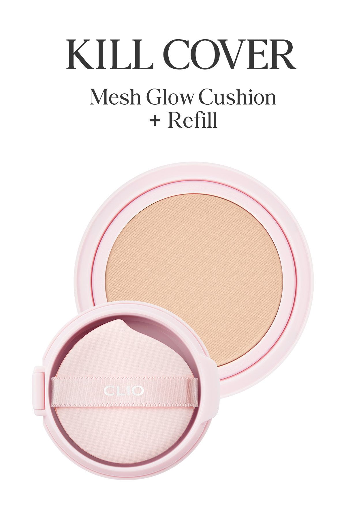 CLIO Yoğun Nem ve Işıltı Veren Cushion CLIO Kill Cover Mesh Glow Cushion+Refill Spf50+PA++++ (2 Lingerie) - Görsel 2
