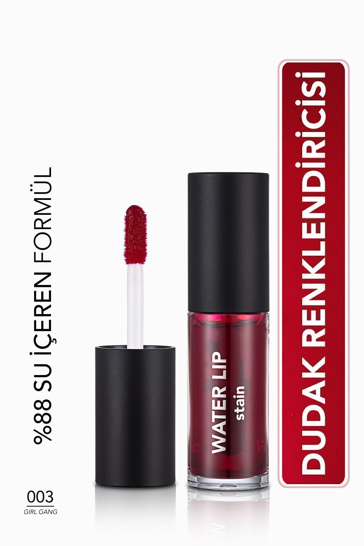 Flormar Kalıcı Mat Dudak Tint'i (Mor) - Water Lip Stain - 003 Girl Gang - 8682536042185