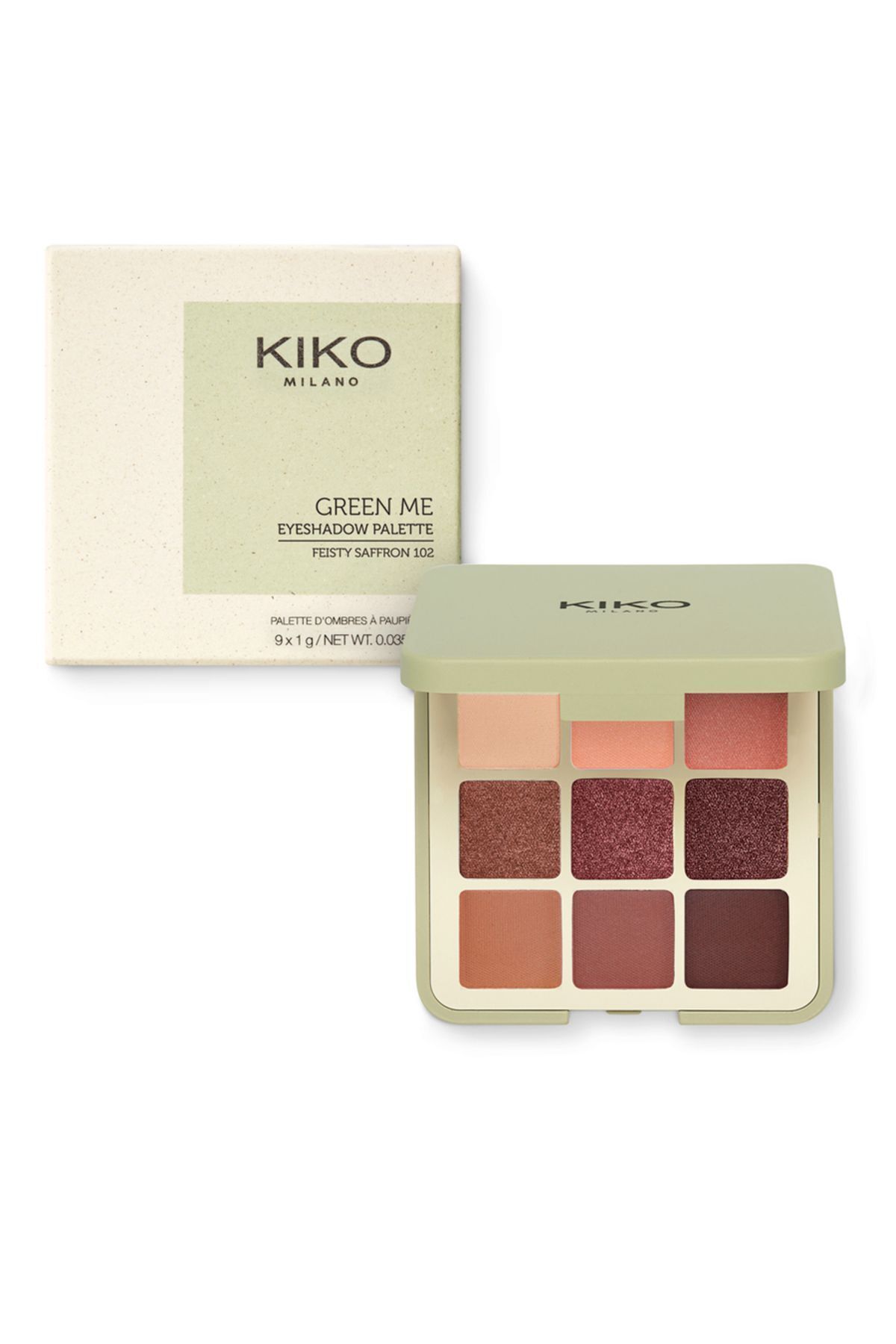Kiko GÖZ FARI - GREEN ME EYESHADOW PALETTE - 102 Feisty Saffron - Görsel 2