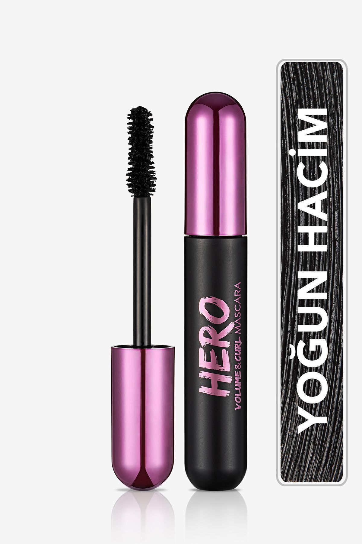 Flormar Kıvrım Ve Hacim Veren Maskara (SİYAH) - Hero Volume & Curl Mascara - 000 - 8682536022804