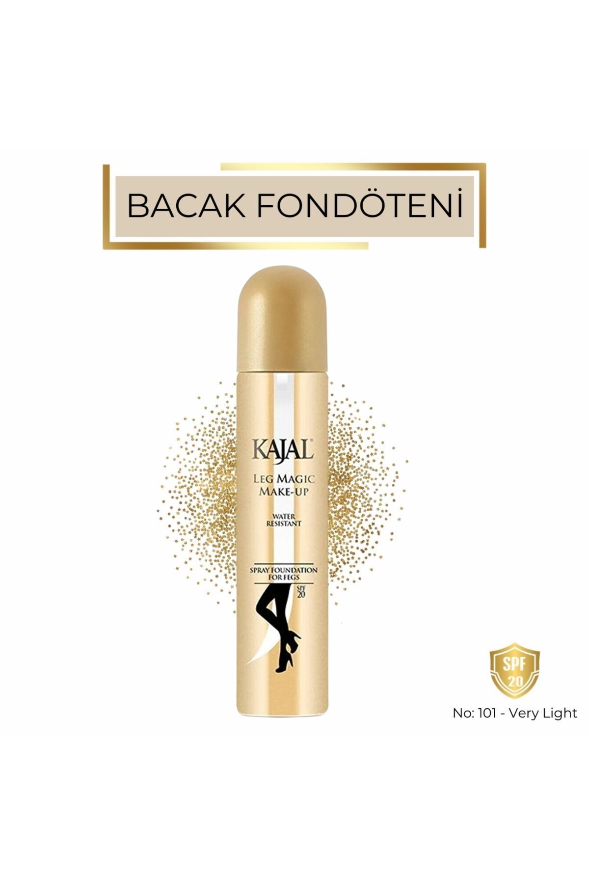 KAJAL Sprey Bacak Fondöteni - Spray On Leg Foundation 75 ml - No: 101