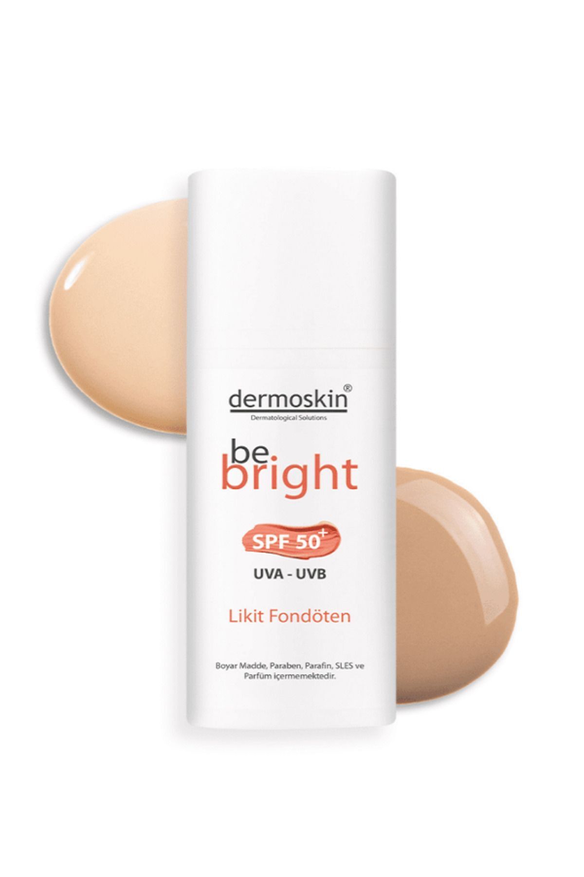 Dermoskin Yoğun Kapatıcı Özelliği İle Cilt Kusurlarını Kapatıcı Light Be Bright Spf50+ Likit Fondöten 33 ml