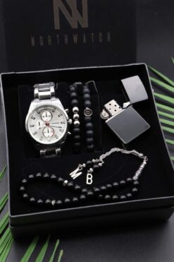 Northwatch Erkek Kol Saati Kolye Anahtarlık Ve Bileklik Set