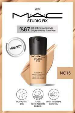 M.A.C Studıo Fıx Fluıd Spf 15 Mını Mat Fondöten-nc15 15 ml